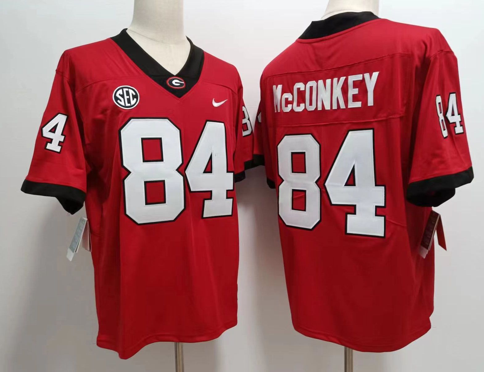 Men Georgia Bulldogs #84 Mcconkey Red 2024 Nike Vapor NCAA Jersey